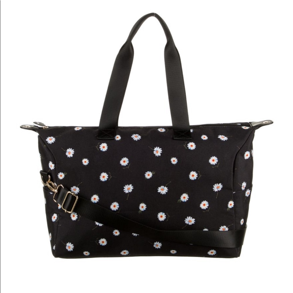 NWT Alice + Olivia Canvas Floral Tote Bag